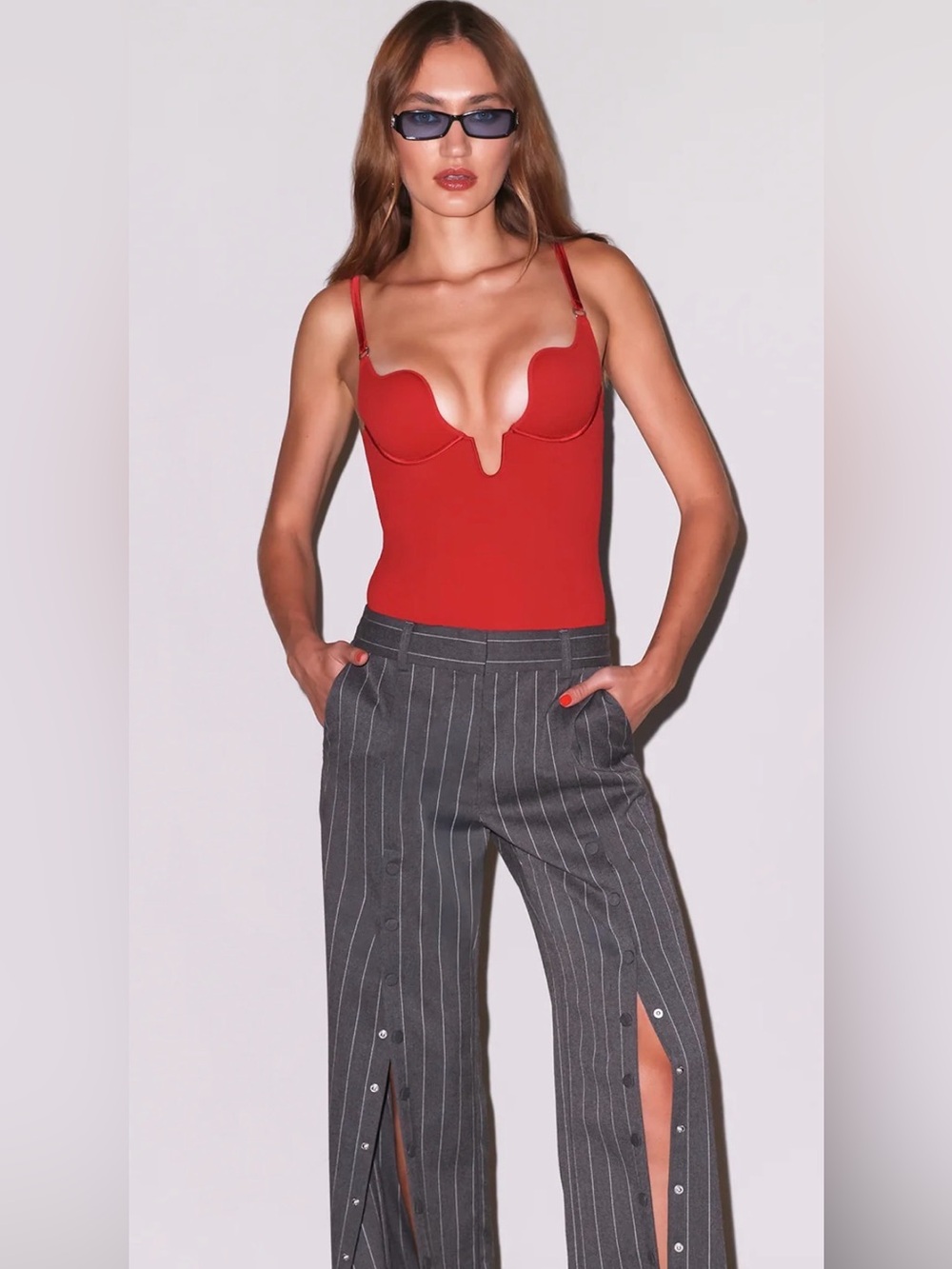 U Plunge bodysuit by Fleur Du Mal